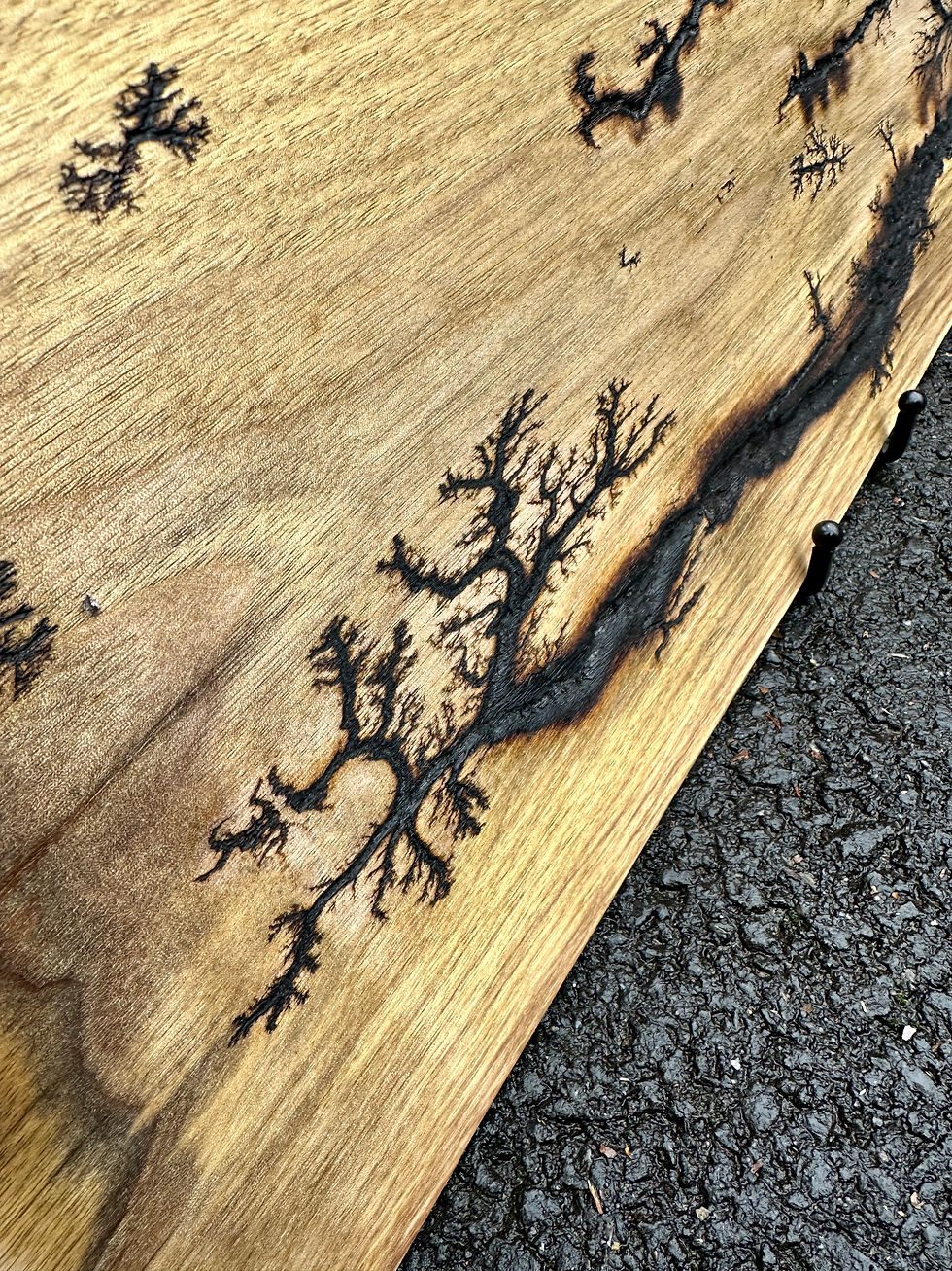 Thumbnail: Rustic, Live Edge Wood Gun Rack, Mantle Decor - 44"L