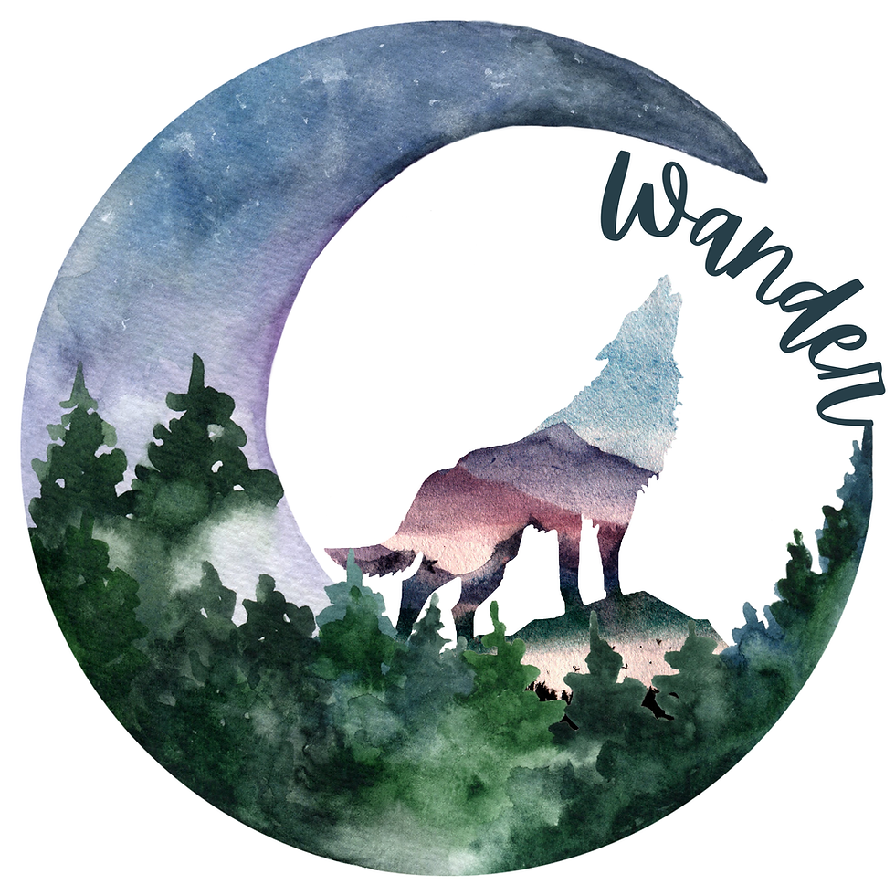Thumbnail: Wander Canvas Tote - Nature Lovers - Elk, Wolf, Fox