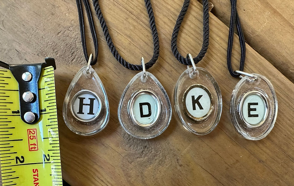 Thumbnail: Small Letter Pendant Necklaces