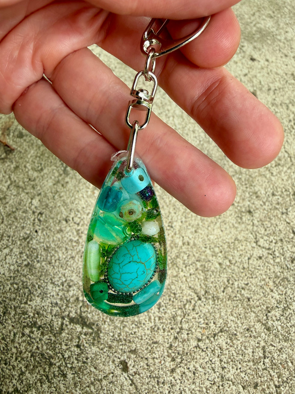 Thumbnail: Upcycled Bag Charm, keychain, Zipper Charm