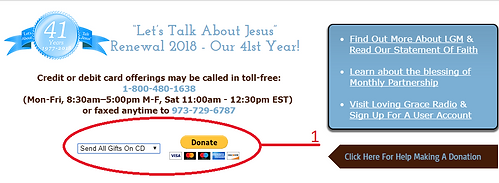Choose Your Media Type & Select Donate