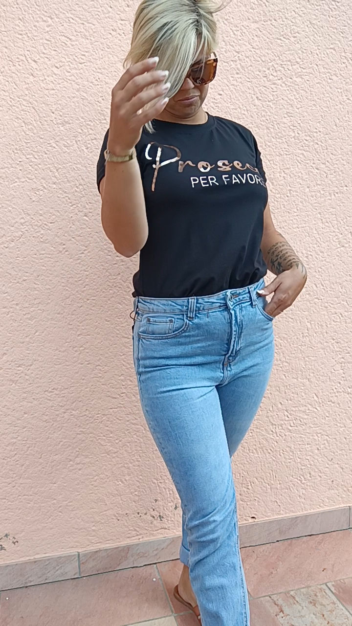 T-shirt "Prosecco" Noir