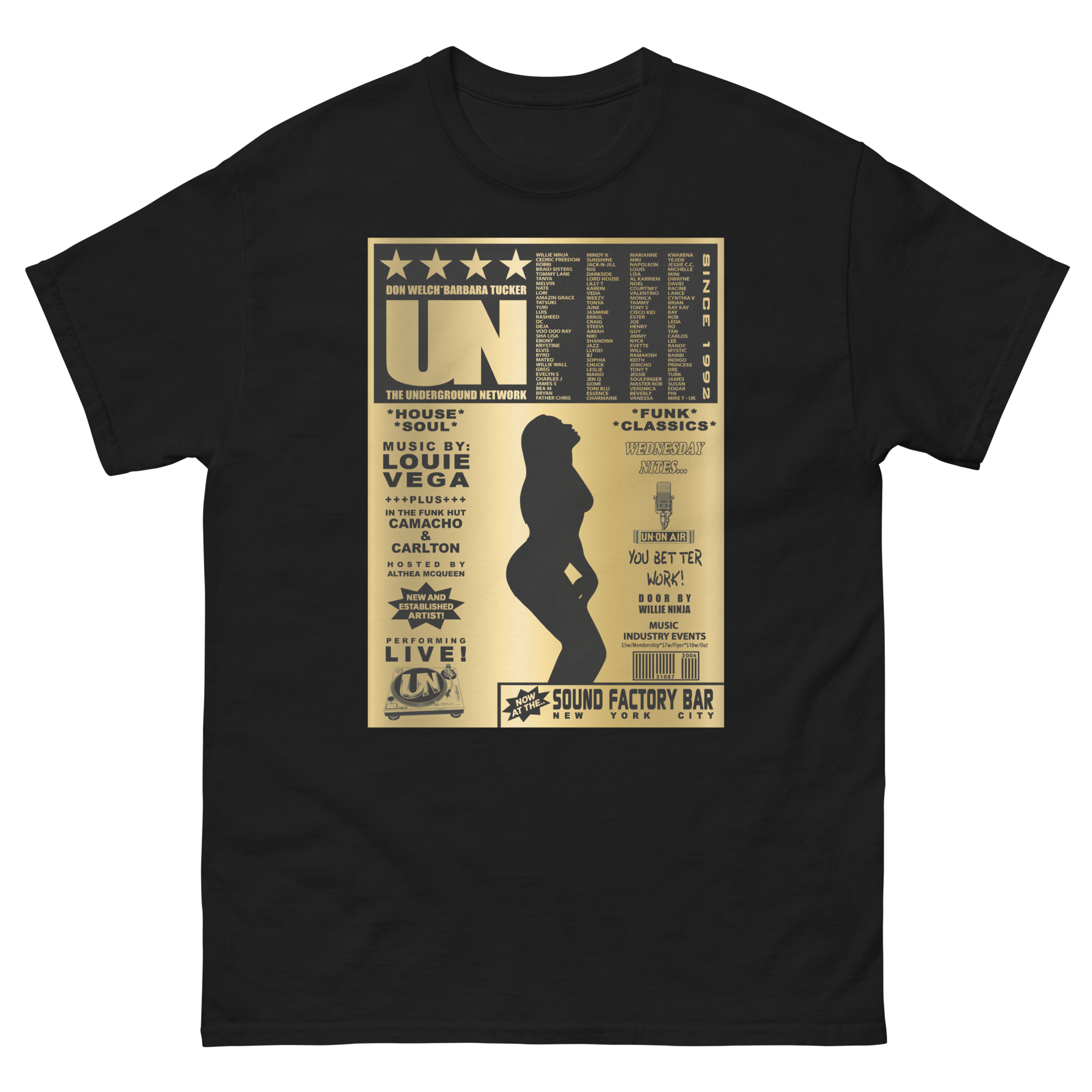 Underground Network Unisex Gold Classic Tee