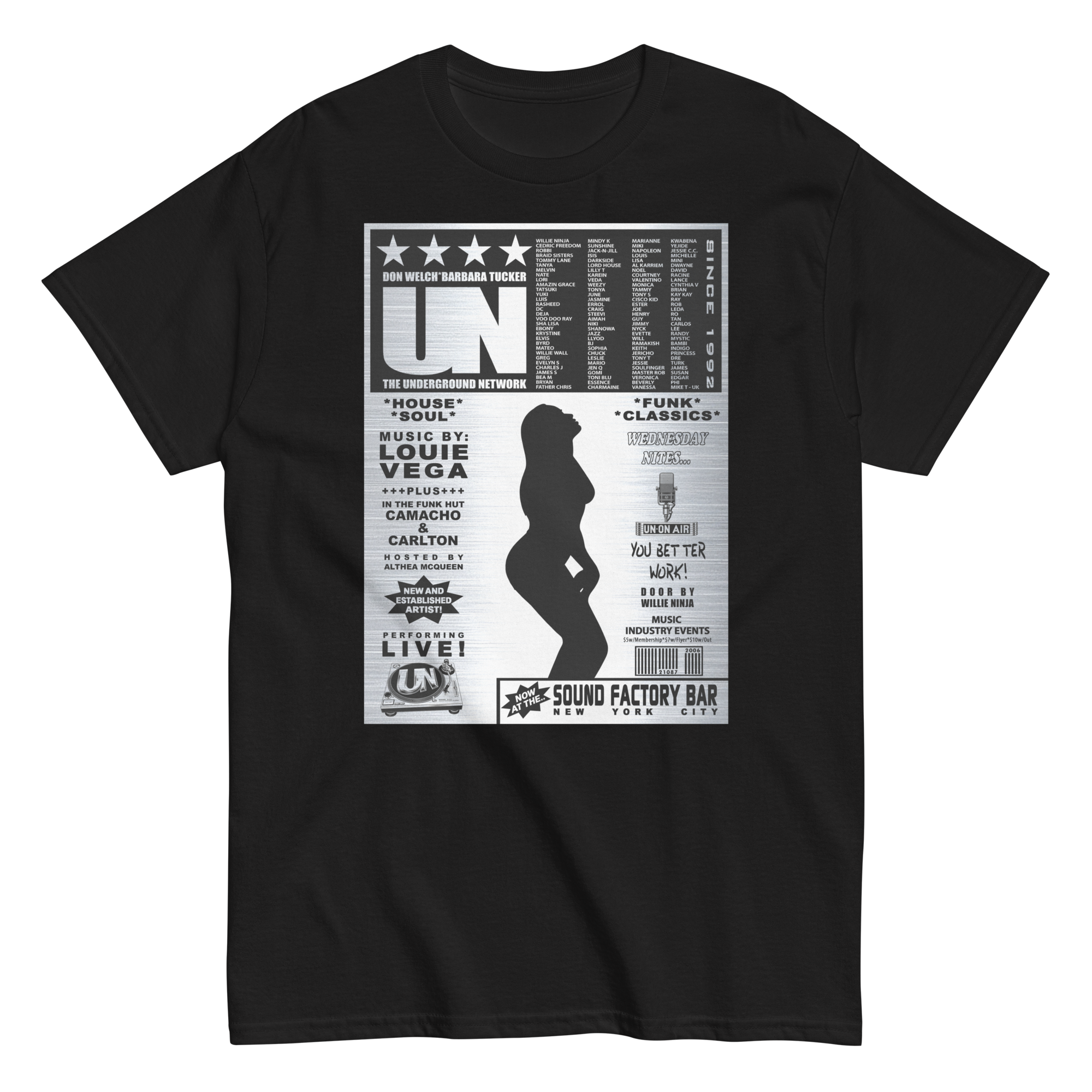 Underground Network Unisex Classic Silver Tee