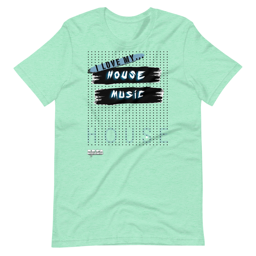 Thumbnail: UN "I Love House Music" Short-Sleeve Unisex T-Shirt