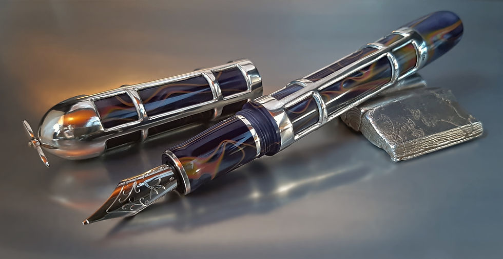 Thumbnail: Custom Pen "Panamarenko" - Garcia -Deschacht - Luxury Pens