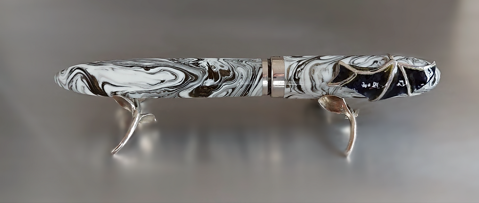 Thumbnail: Custom Pen  "Night Fury" - Garcia -Deschacht - Luxury Pens