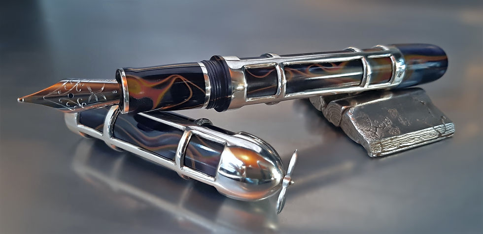 Thumbnail: Custom Pen "Panamarenko" - Garcia -Deschacht - Luxury Pens
