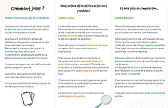 Règlement jeu de carte