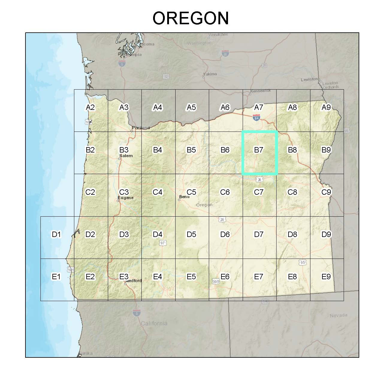 Mushroom Habitat Suitability Model on 1:24000 Topographic Map (OR B7)