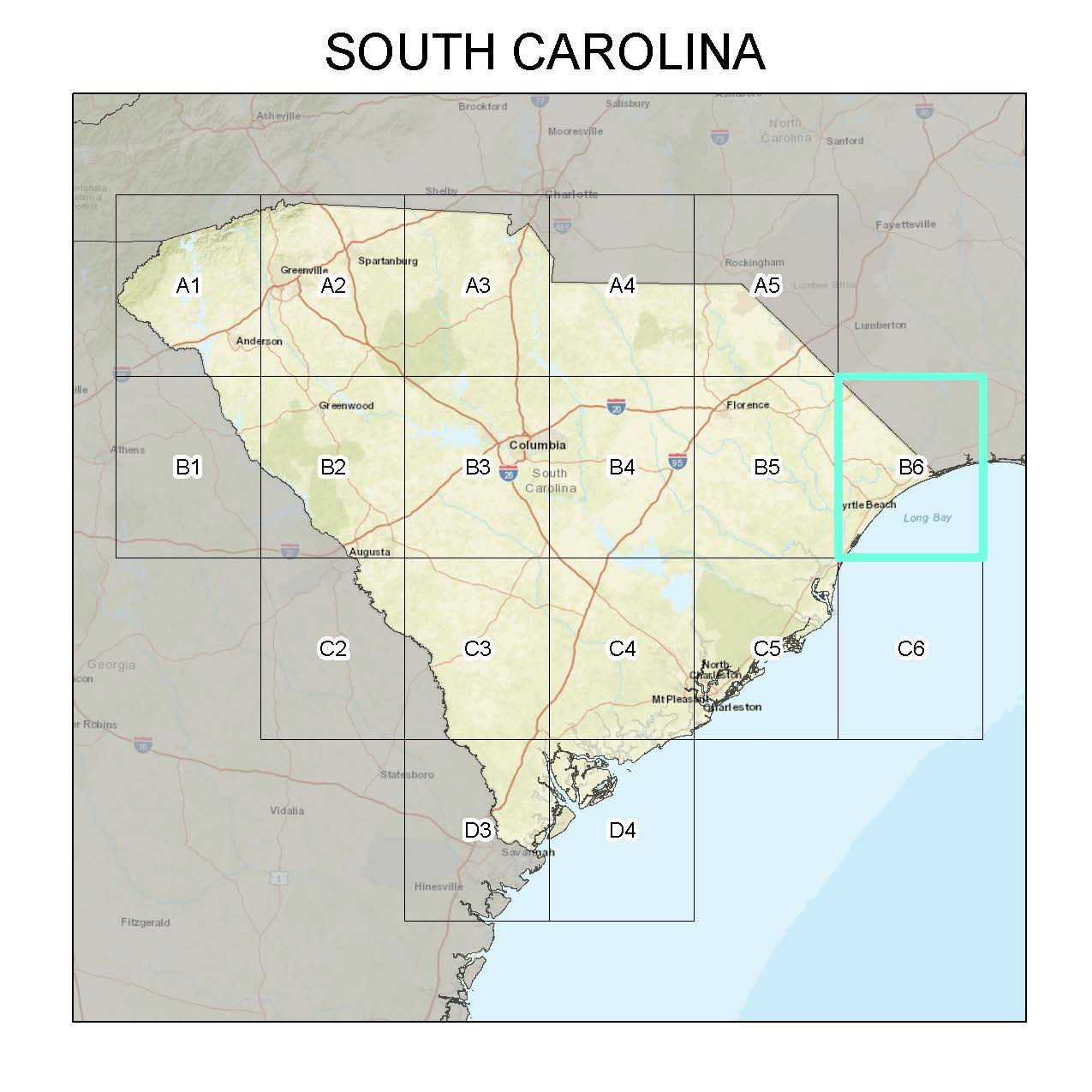Mushroom Habitat Suitability Model on 1:24000 Topographic Map (SC B6)
