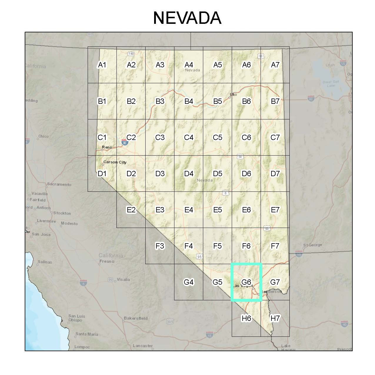 Mushroom Habitat Suitability Model on 1:24000 Topographic Map (NV G6)