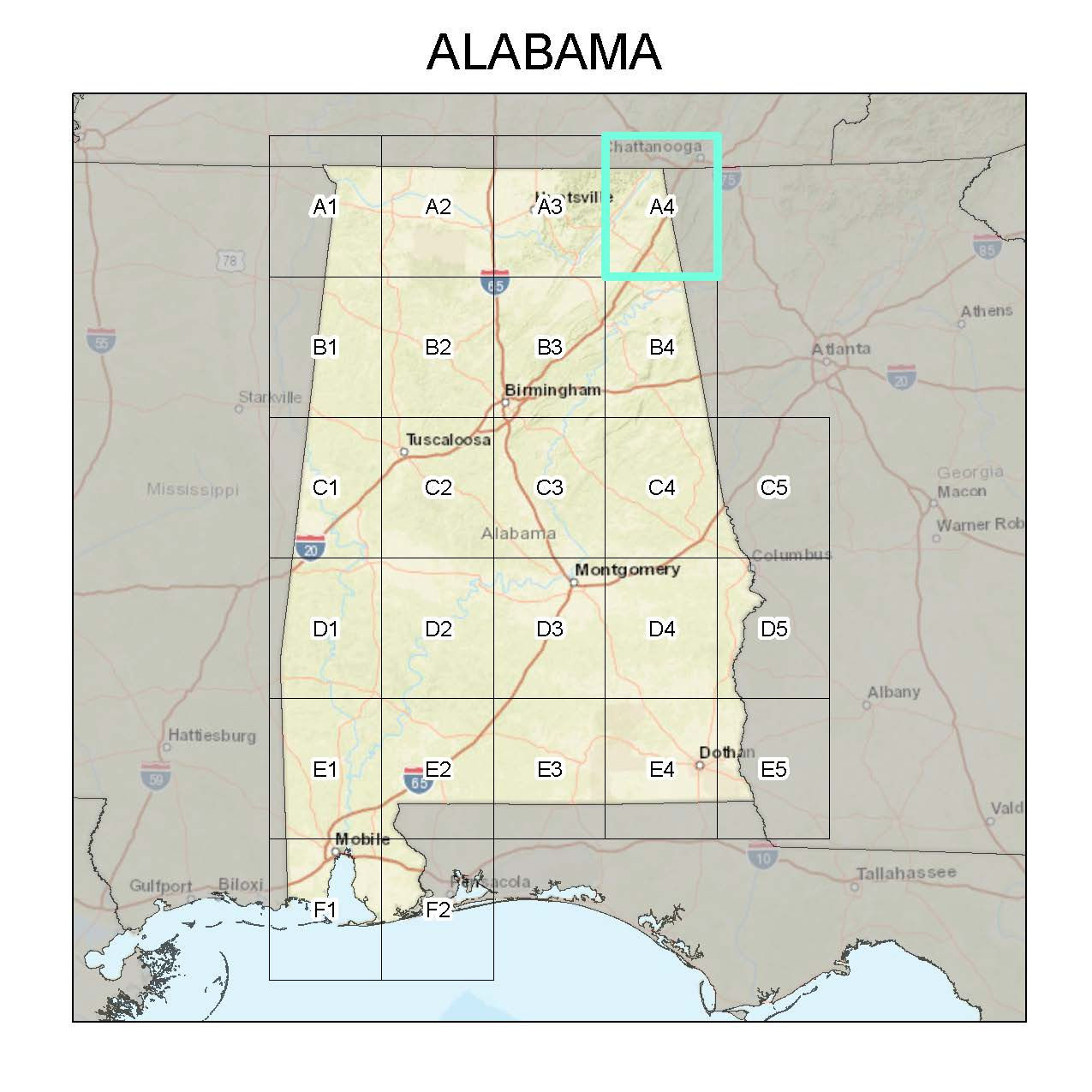 Mushroom Habitat Suitability Model on 1:24000 Topographic Map (AL A4)