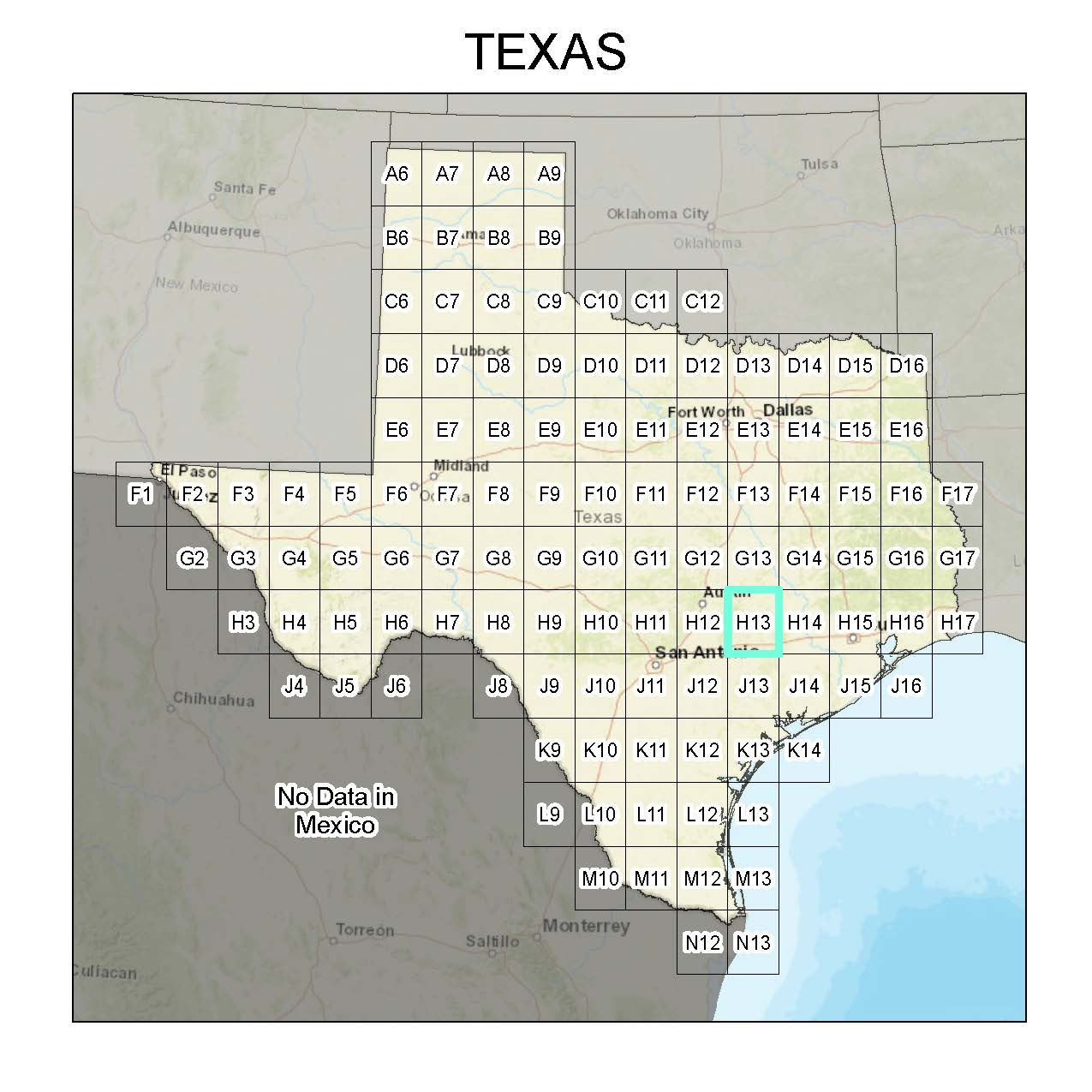 Mushroom Habitat Suitability Model on 1:24000 Topographic Map (TX H13)