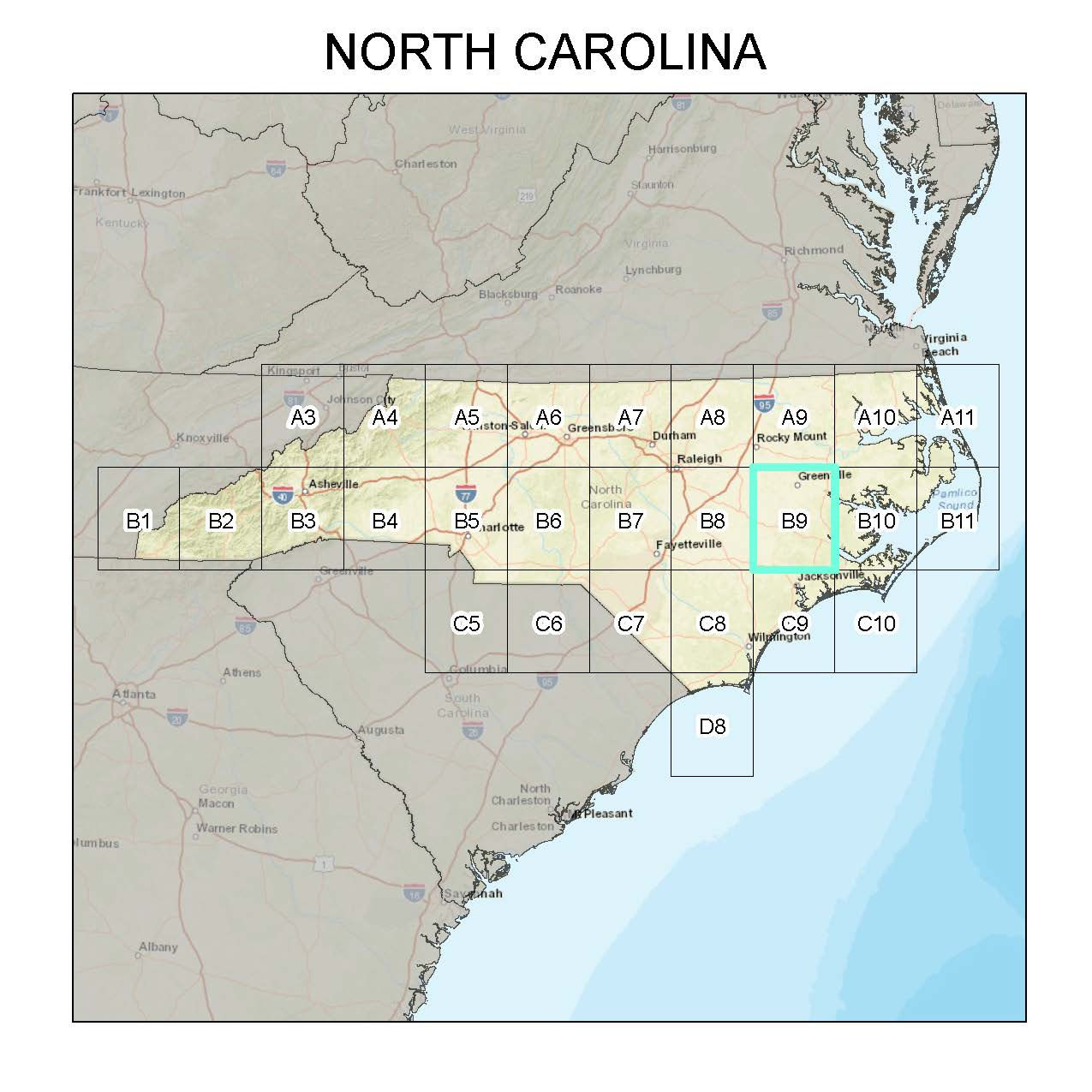 Mushroom Habitat Suitability Model on 1:24000 Topographic Map (NC B9)