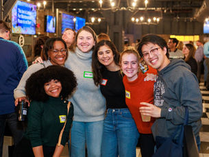 Diverse IndyHub event attendees enjoying networking opportunities