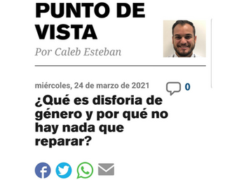 ¿Qué es disforia de género y porque no hay nada que reparar?