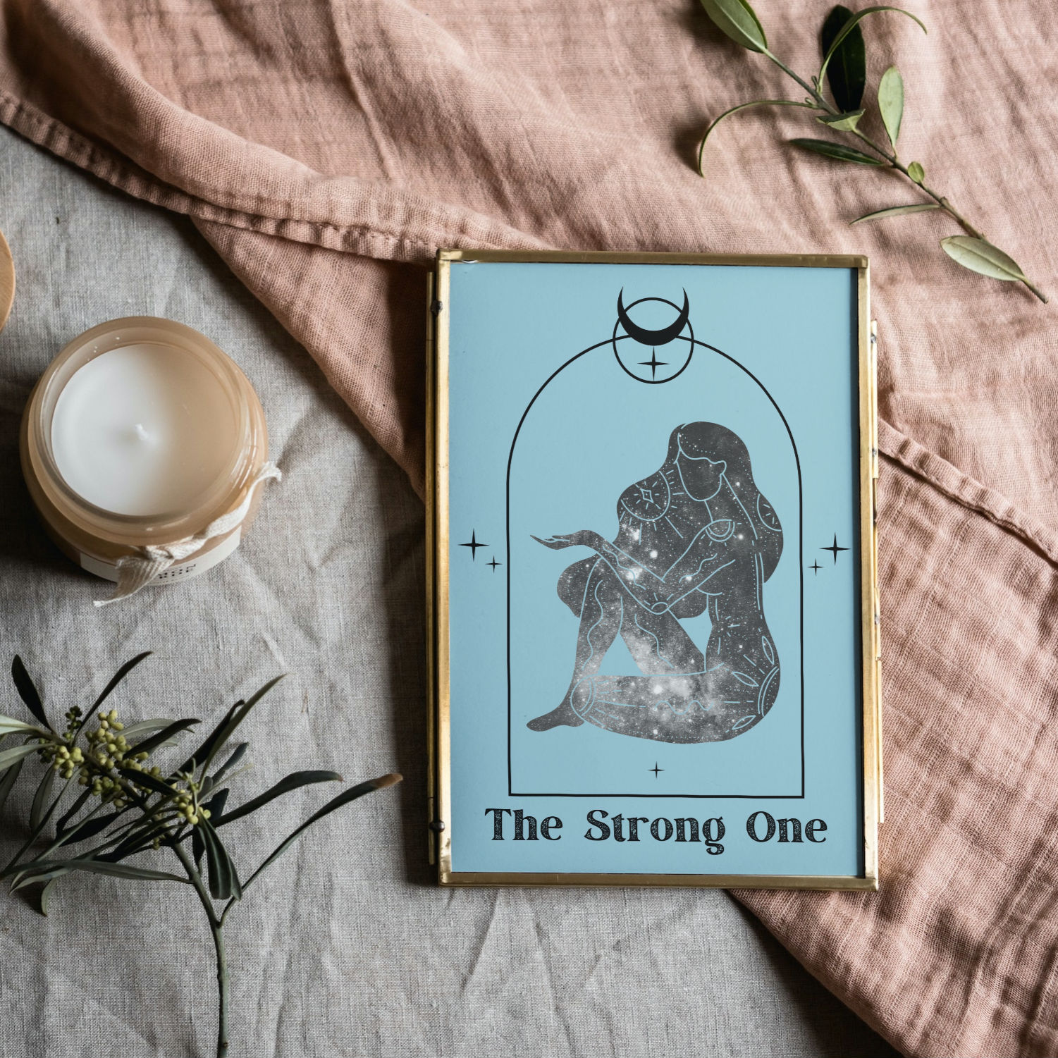 the strong one tarot art print