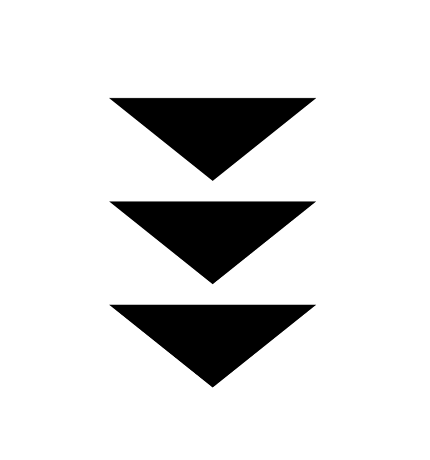 Triangles pointing down