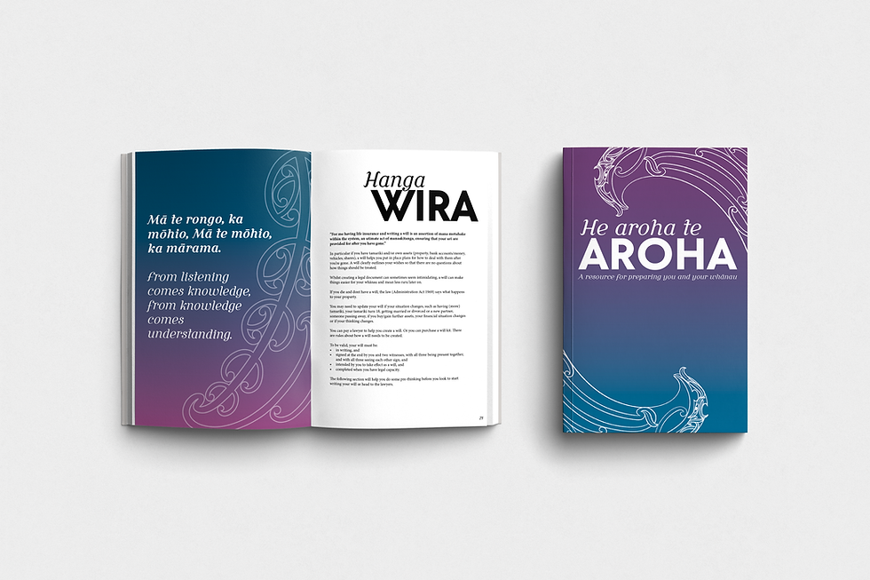 End-of-Life Planning: He aroha te aroha pukapuka