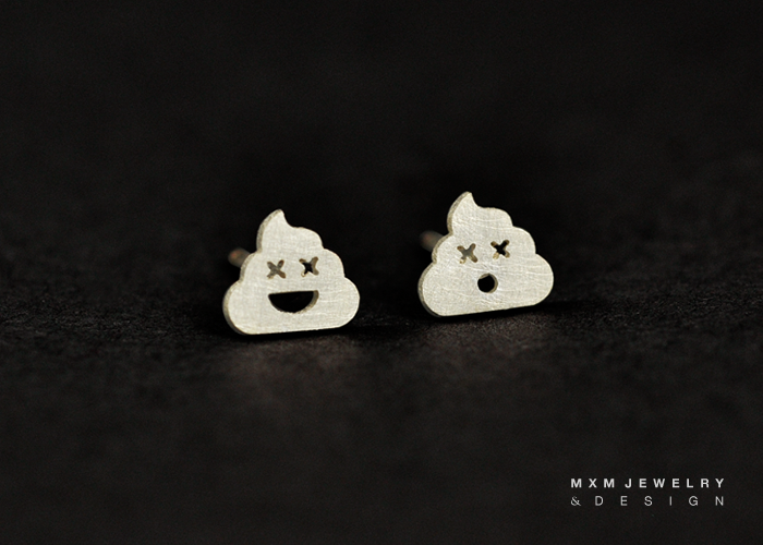 Thumbnail: Poop Emoji Stud Earrings