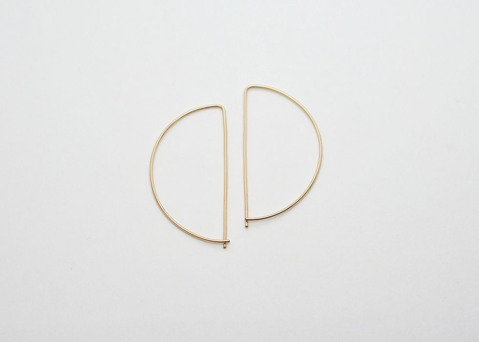 Thumbnail: Half Circle Earrings