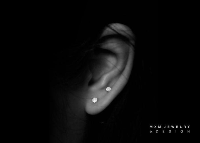 Thumbnail: Mini Circle Stud Earrings