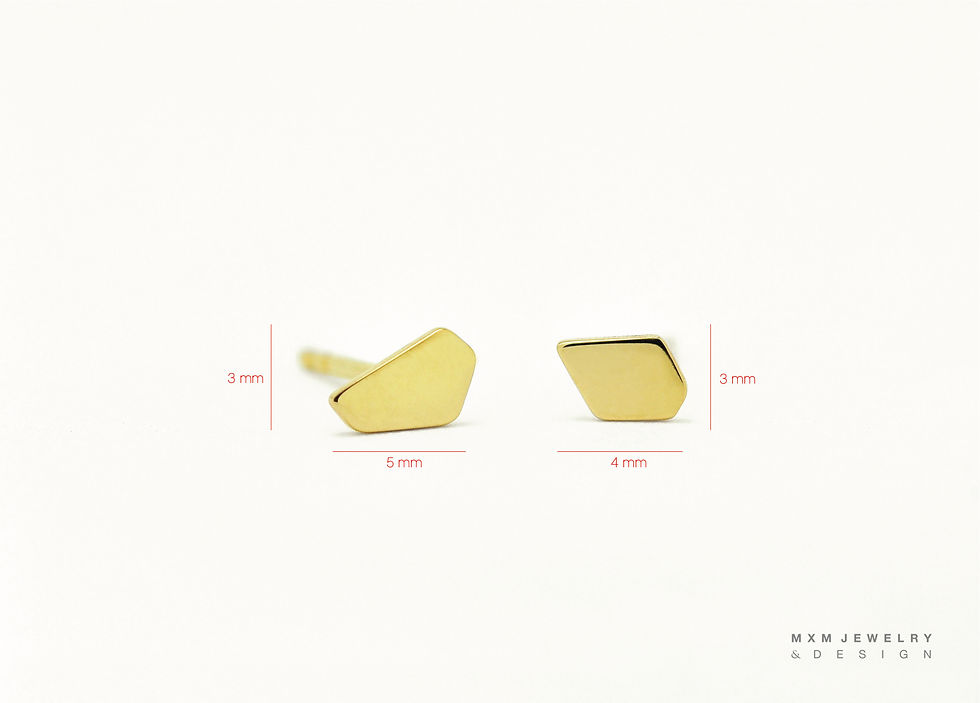 Thumbnail: Abstract Geometric Stud Earrings
