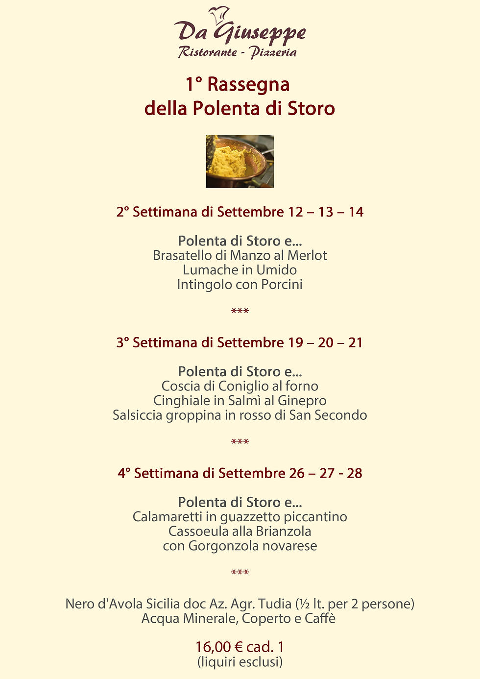 1° Rassegna della Polenta di Storo