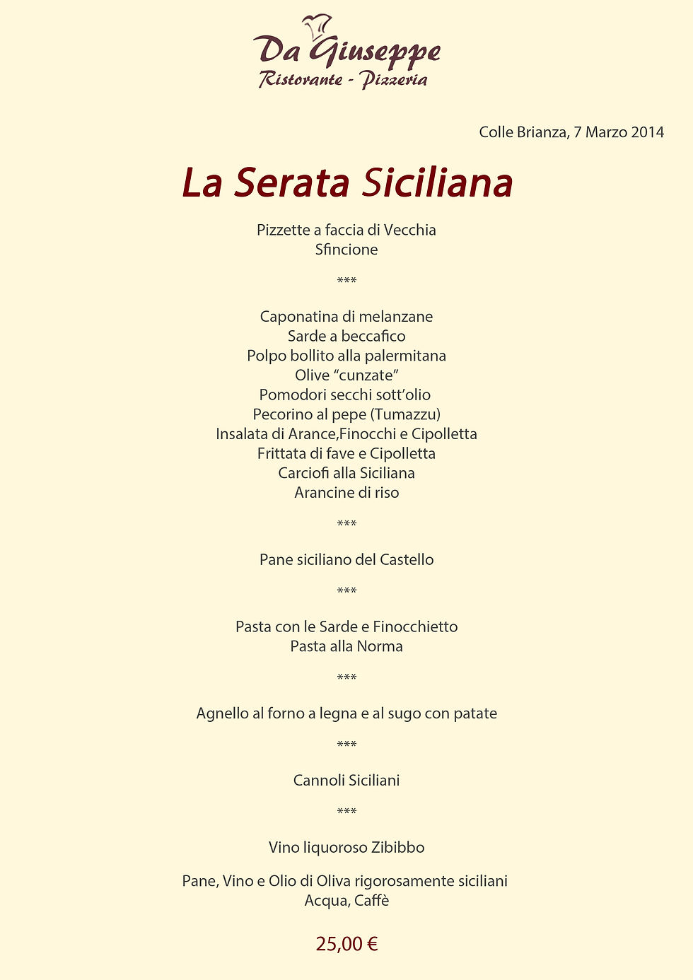 La Serata Siciliana