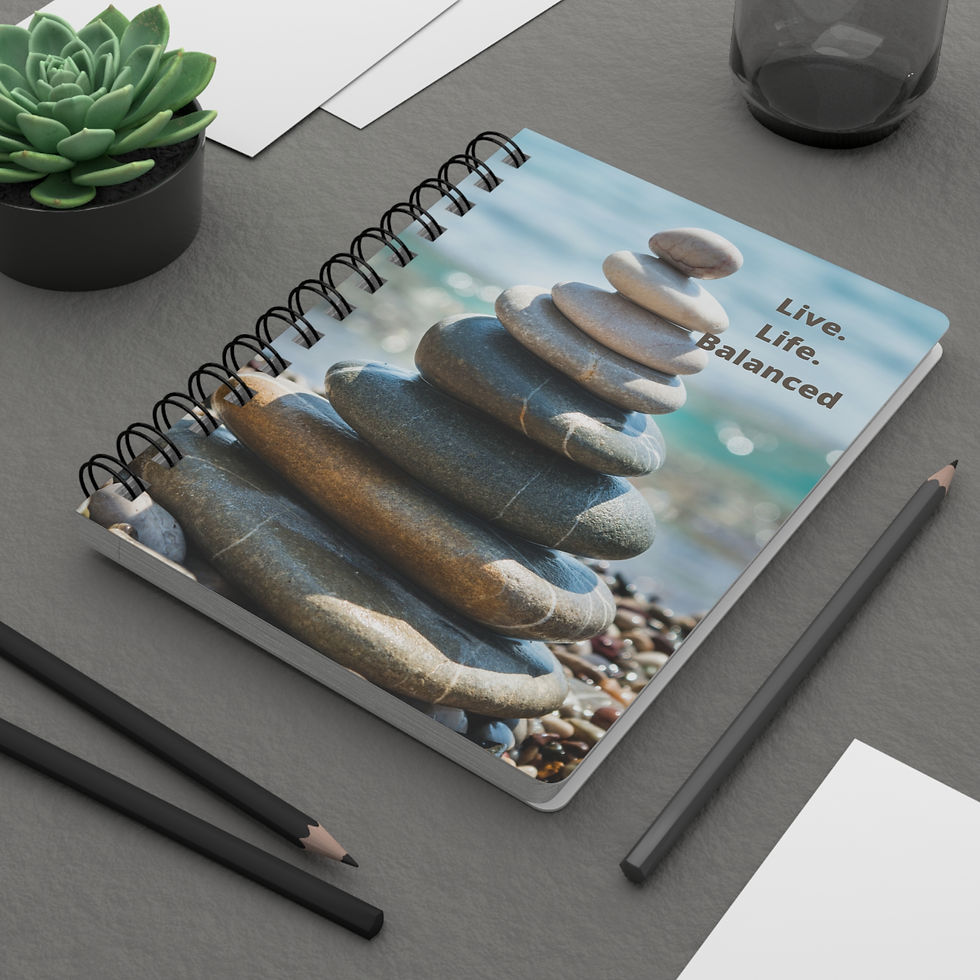 Thumbnail:  Live. Life. Balanced Ocean Inspirational Spiral Journal