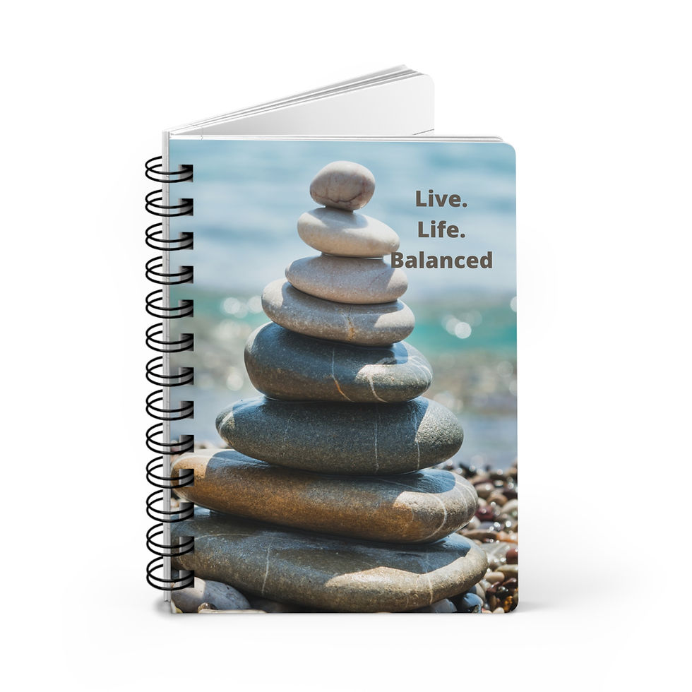 Thumbnail:  Live. Life. Balanced Ocean Inspirational Spiral Journal