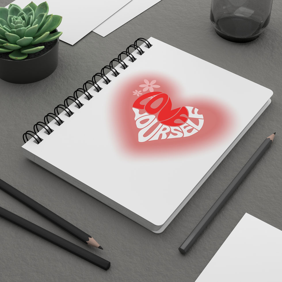 Thumbnail: Love Yourself Heart Spiral Bound Journal