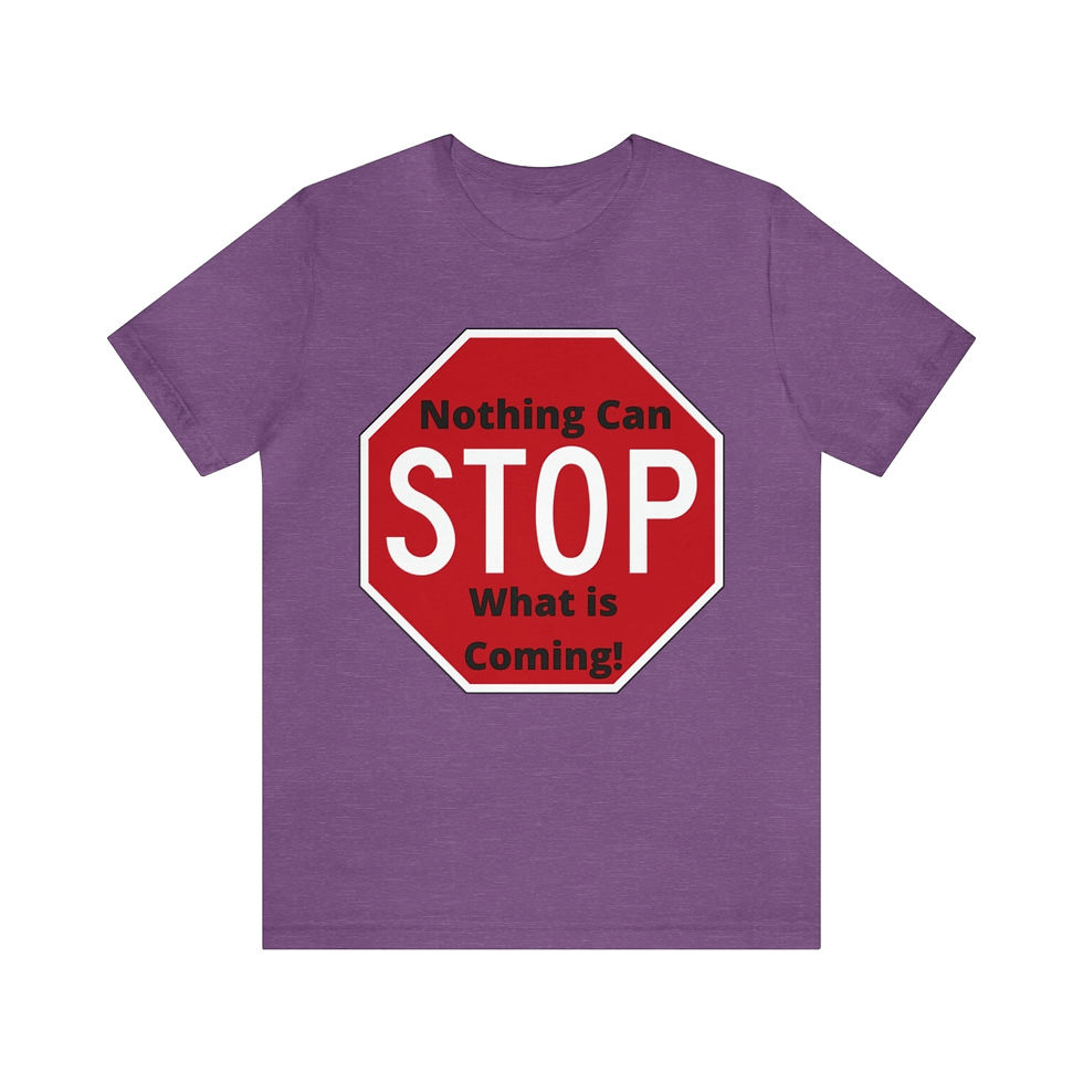 Thumbnail: Nothing Can Stop (Stop Sign) Unisex Jersey Short Sleeve T-Shirt