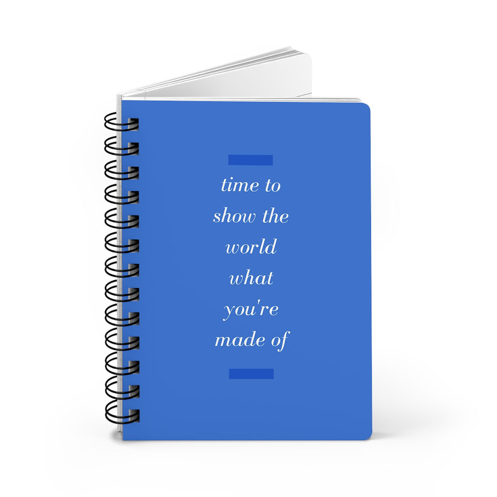 Thumbnail: Time to Show the World Spiral Bound Journal