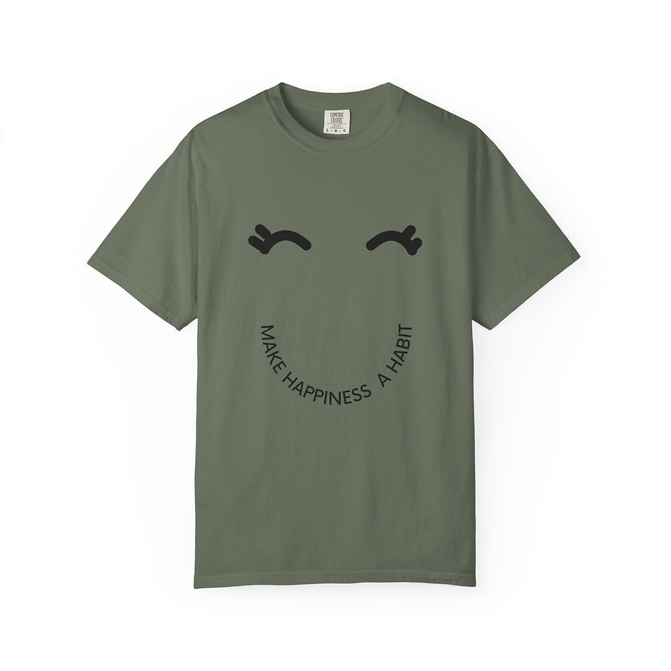 Thumbnail: Make Happiness a Habit Comfort Colors 1717 T-Shirt 