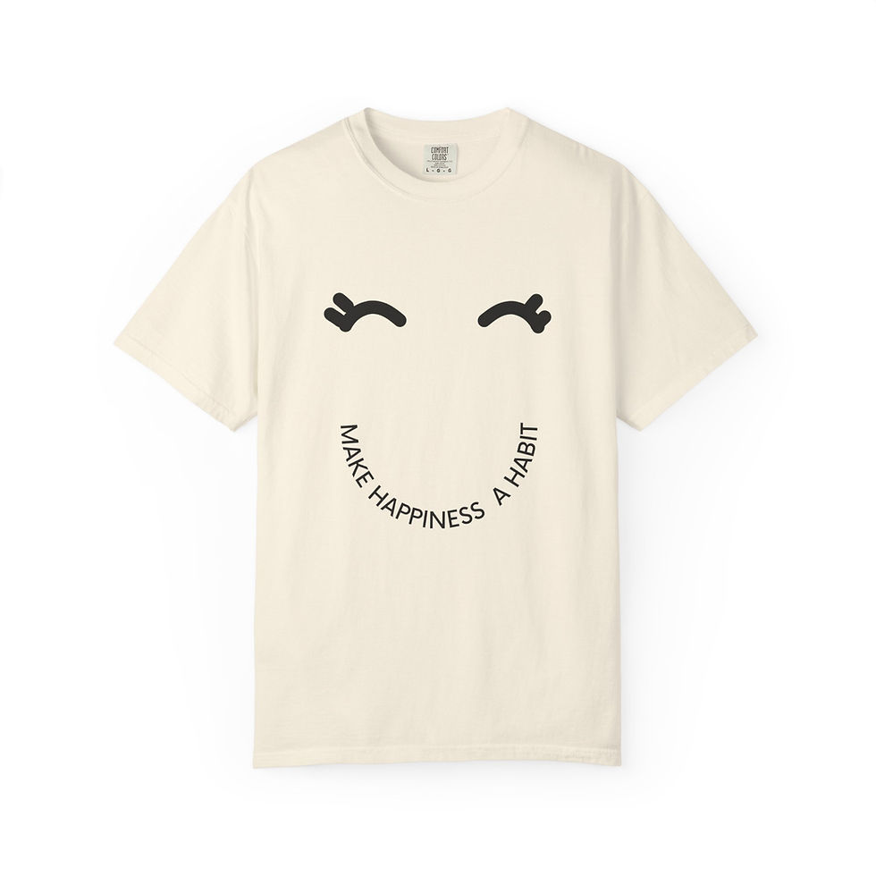 Thumbnail: Make Happiness a Habit Comfort Colors 1717 T-Shirt 
