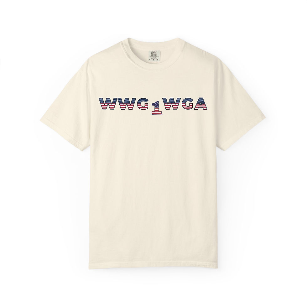 Thumbnail: WWG1WGA Patriotic Comfort Colors 1717 T-Shirt