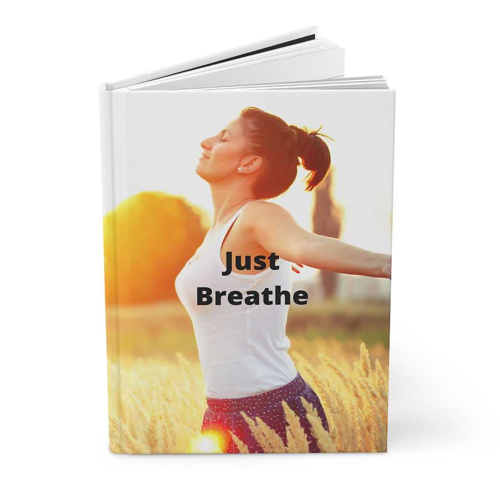Thumbnail: Just Breathe Field Hardcover Inspirational Journal