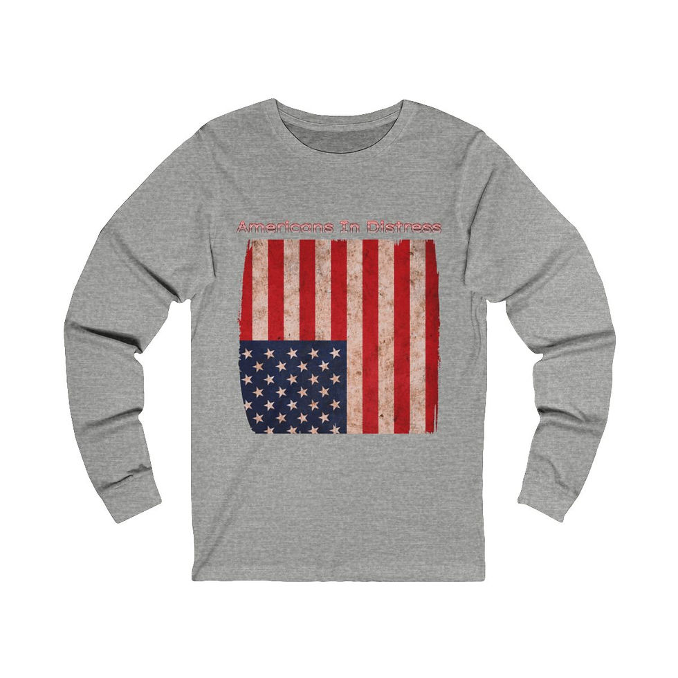 Thumbnail: America in Distress Unisex Jersey Long Sleeve T-shirt