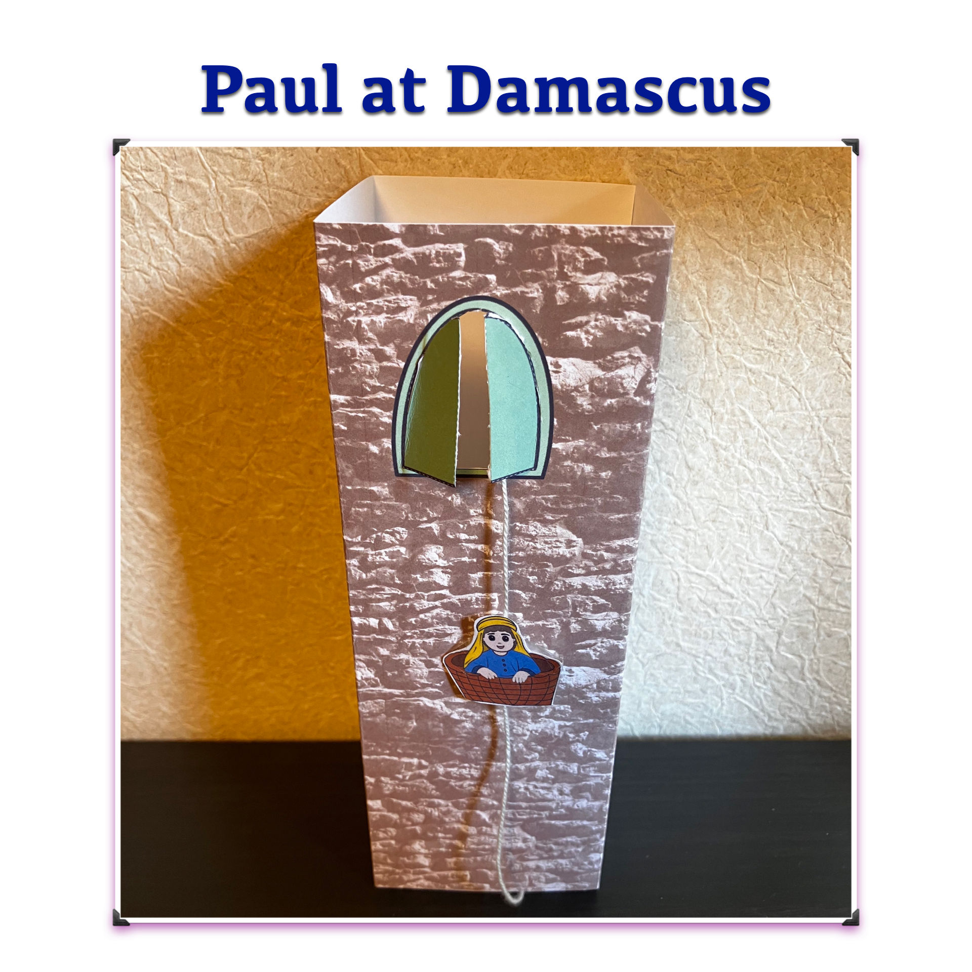 Paul escaping Damascus in a basket
