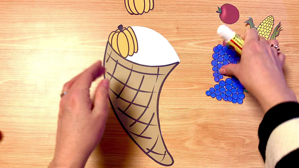 Thumbnail: Thanksgiving Cornucopia Craft
