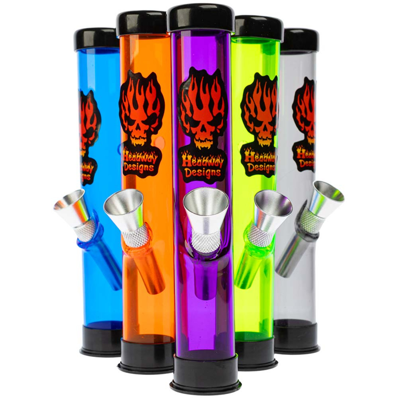 Headway Traveler Acrylic Water Pipe | 6" | Assorted Colors |