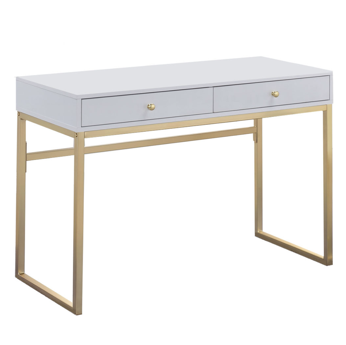 White and Gold Desk