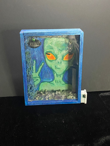 Alien 👽 love ❤️ shadow box | The Chain and Stone
