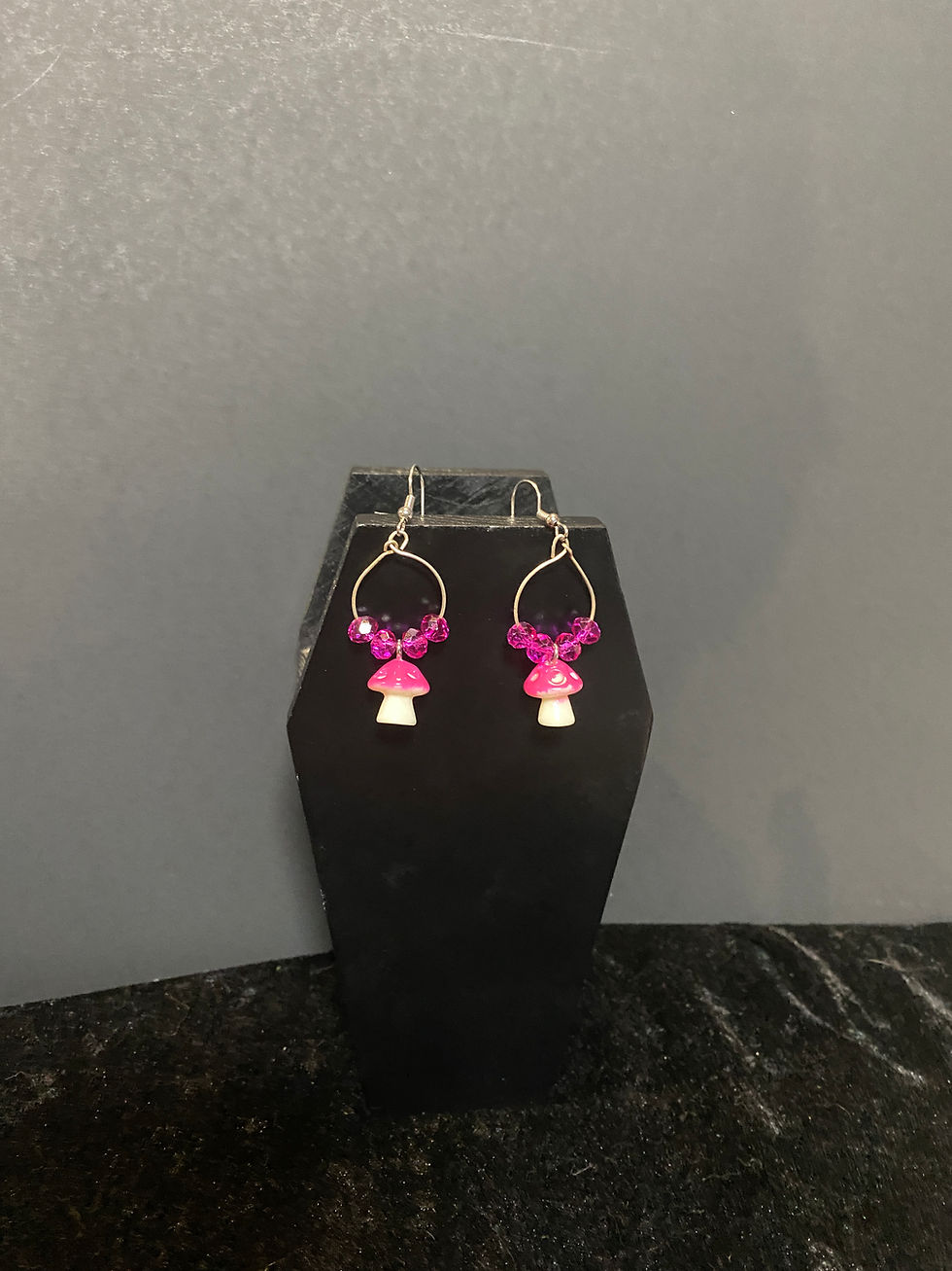 Thumbnail: mushroom earrings