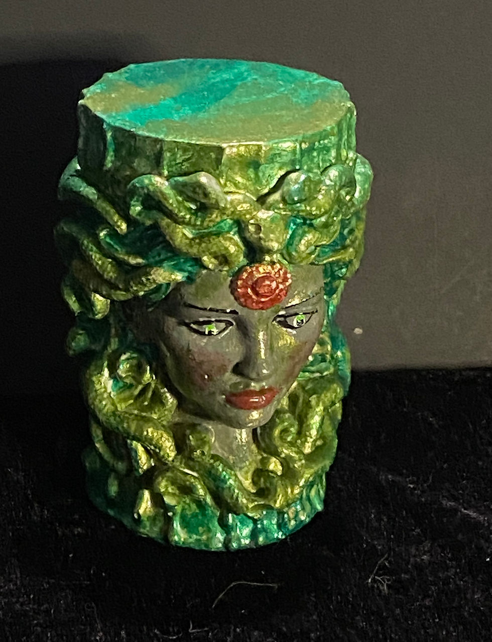 medusa plaster statue