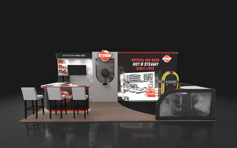 retro trade show booth 10 X 20