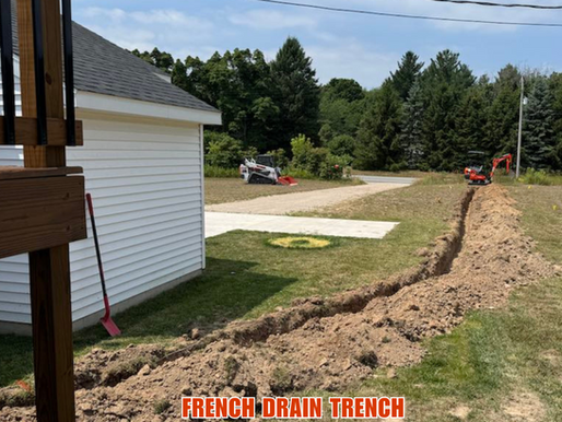 French Drain Trench