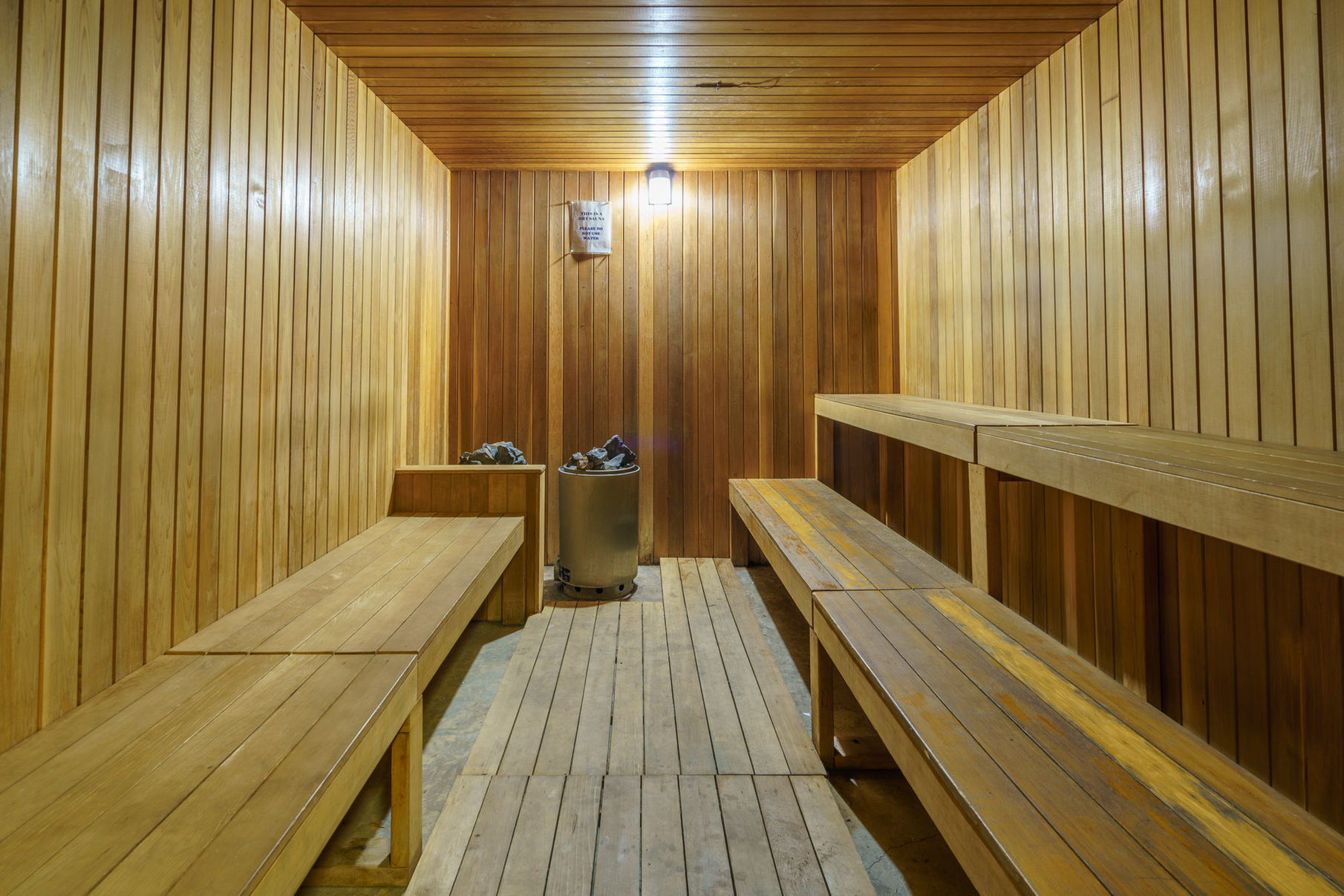 sauna at The Crossing Resort